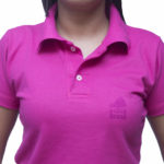 Polo Rosa com Logo